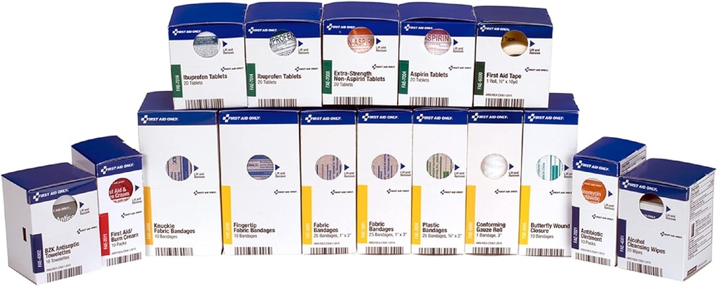 ファーストエイドのみ700002スマートコンプライアンス50-パーソンファーストエイドキットは、ビジネス、ワークサイト、ホーム、237ピースのために供給