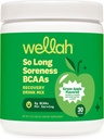 Wellah So Long Soreness BCAAパウダー(グリーンアップル風味)30サービング - ハイドレーションコンプレックス付き