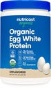 Nutricostオーガニックエッグホワイトプロテインパウダー8oz(非風味) - サービングあたり15グラムタンパク質、GMOフリー、グルテンフリー、グルテンフリー