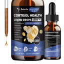 Totaria cortisolの補足の液体はマグネシウムの複合体、Ashwagandha、Rhodiola Rosea、Lのテアニン、Phosphatidylserineの補足の気分、焦点、睡眠サポート2 FL.OZの女性の人のためのホルモンのバランスを低下させます