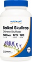 NutricostバイカルSkullcap 500mg、120ベジタリアンカプセル - 非GMO、グルテンフリー