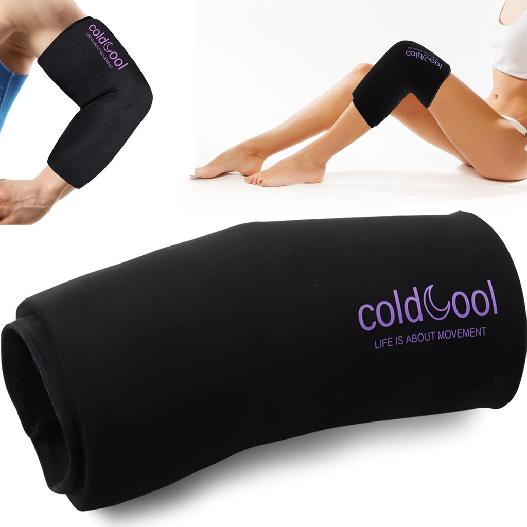 傷害、再使用可能なゲルのためのColdcool Kneeのアイスパックの覆いは肘、足首及びCalfのための360°圧縮の袖-Meniscus、ACL、MCLの痛みの救助のための適用範囲が広い冷たい覆いの回復を詰めます。