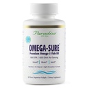 パラダイスハーブオメガ-Sure、オメガ-3濃度、プレミアムフィッシュオイル、DHA、EPA、ビーガン、非GMO、グルテンフリー、60カウントベジタリアンSoftgels