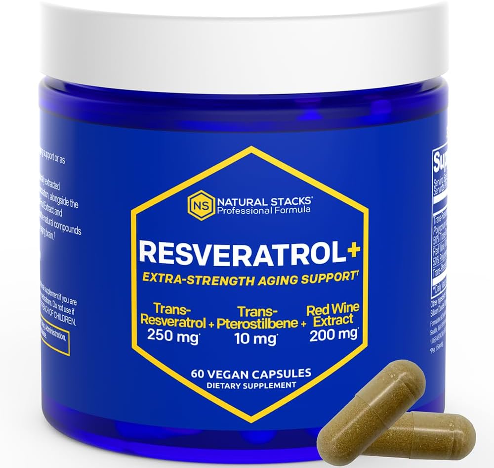 Resveratrol の補足- 250mg TRANS-Resveratrol 及び 10mg TRANS-Pterostilbene - 200mg の赤ワインのエキスが付いている酸化防止剤の補足-余分強さの老化サポート- 60 の日本の Knotweed のカプセル