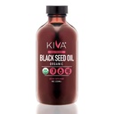 キバオーガニックブラックシードオイル - 超高3X Thymoquinone(TQ)、冷間プレス、100%トルコニゲラサティバ種子油、オールナチュラル非GMOサプリメント - ビーガン、8オンス(235ml)ガラスボトル