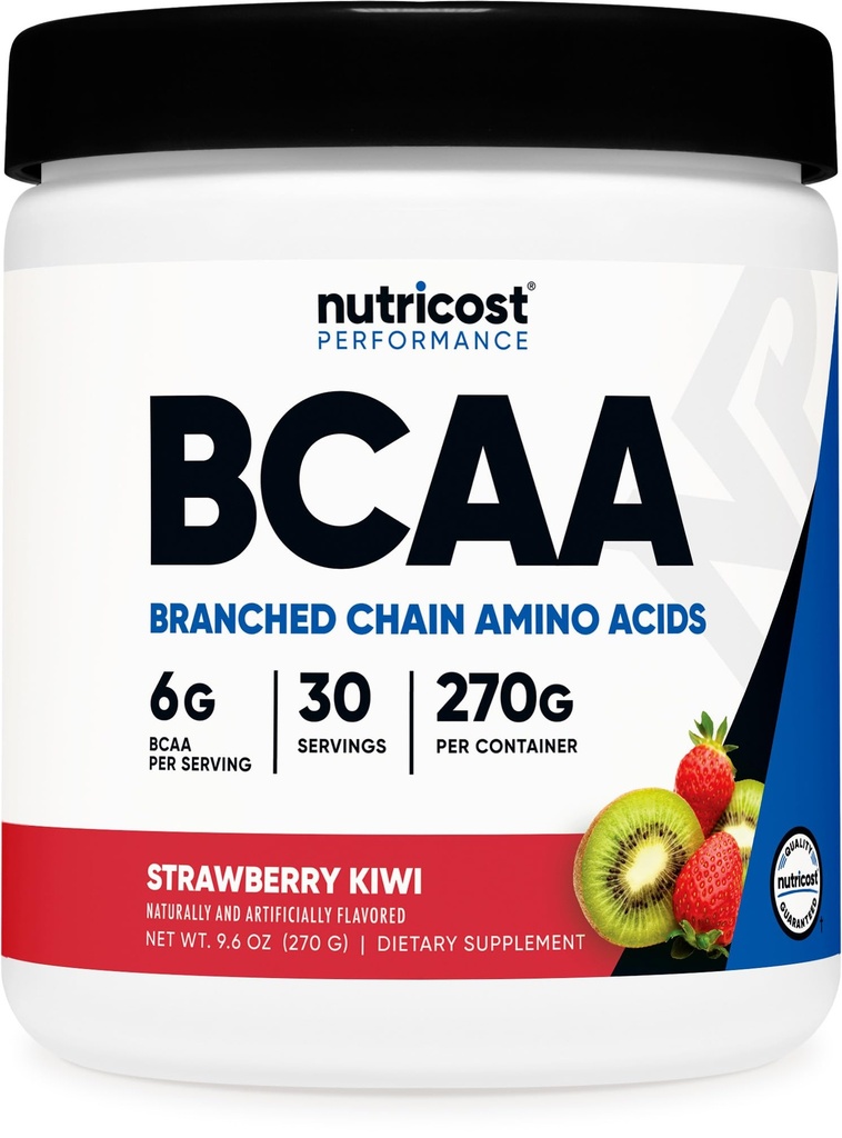 Nutricost BCAAパウダー(イチゴキウイ、30サービング) - 最適2:1比
