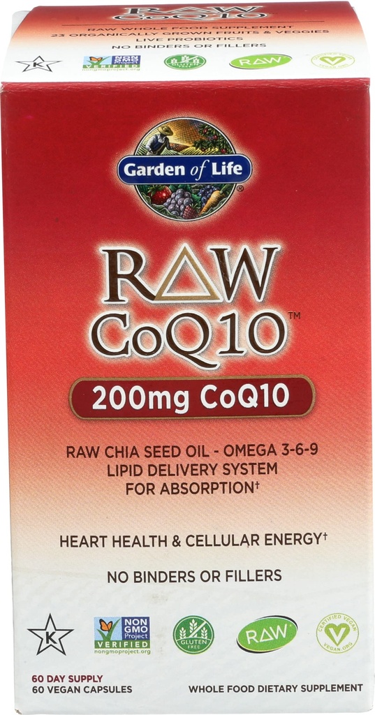 生命の未加工Coq10、60 Ctの庭