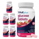 TRUEplus®グルコース錠、ラズベリー味 - 50カウント(6パック)
