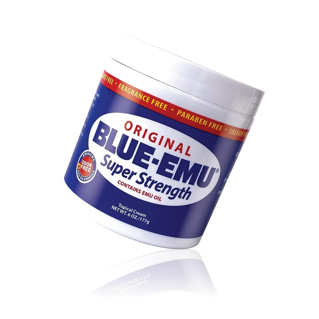 BLUE-EMUオリジナル超強度クリーム, 筋肉の痛みと関節サポート, 6 Oz