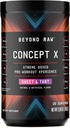 BEYOND RAW Concept X, Clinically Dosed Pre-Workout Powder, Contains Caffeine, L-Citrulline, Creatine, and Beta-Alanine, Sweet & Tart Flavor, 20 Servings