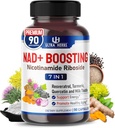 NAD+ Supplement with Nicotinamide Riboside NR, Trans Resveratrol, Quercetin - Support Cellular Energy, Longevity, Healthy Aging *USA Made & Tested* (90 Count (Pack of 1))