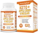 純粋に最適 Keto BHB & Apple Cider Vinegar カプセル - 外因性のケトンは、Ketosis サポート、健康的なライフスタイルと全体的な幸福のための母親と補います - 90 カプセル
