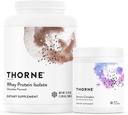 THORNE-Whey Protein Isolate(チョコレート、31.9 Oz)&Amino Complex(ベリー、8 Oz)バンドル - 筋肉修復と回復をサポート - NSFスポーツ認定 - グルテンフリー、大豆無料