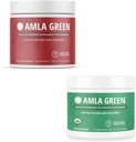 Amlaパウダー&グリーンティースーパーフードサプリメント, 酸化防止サポート, ハイビスカスで製造 (90 サービング) & インドのグーズベリー (30 サービング), オーガニック, ビーガン