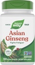 Nature's Way Asian Ginseng、Fatigue*の戦い、サービング2カプセルごとの1,120mg、非GMOプロジェクト検証、ビーガン、100カプセル(パッケージ5月Vary)