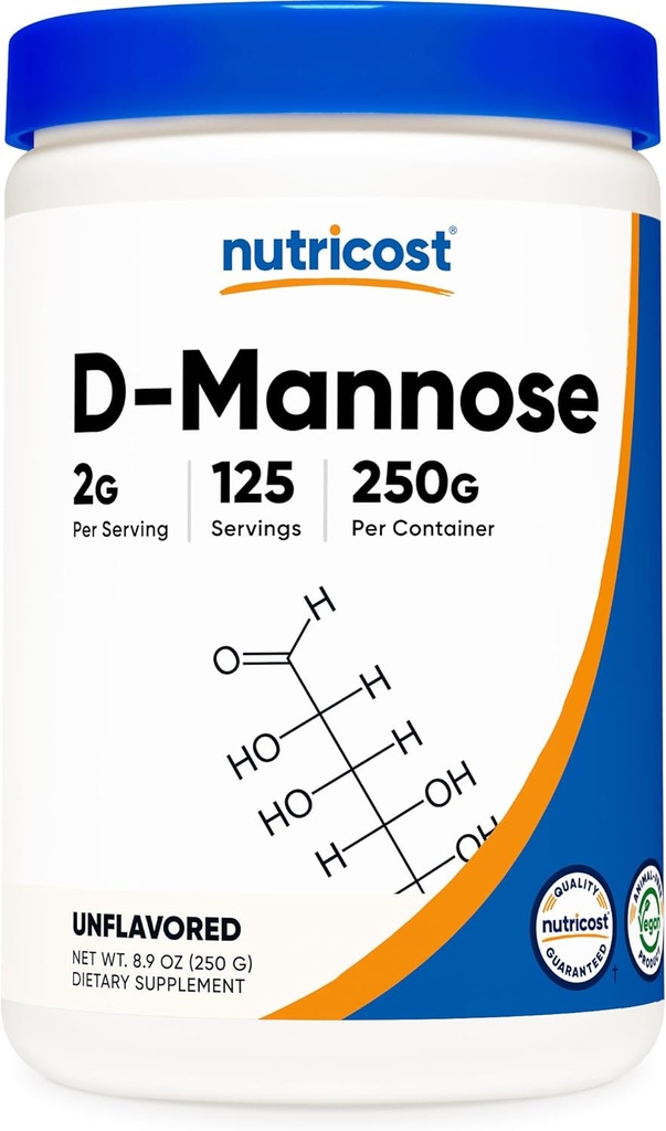 Nutricost D-Mannoseの粉250グラム-非GMOおよびグルテンフリー