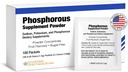 Phosphorus Supplements 100 Packets, Dietary Supplements Powder with Sodium Phosphate and Potassium Phosphate, Fruit Flavored Phosphorous Supplement Powder for Electrolyte, Bone Health & Kidney Health