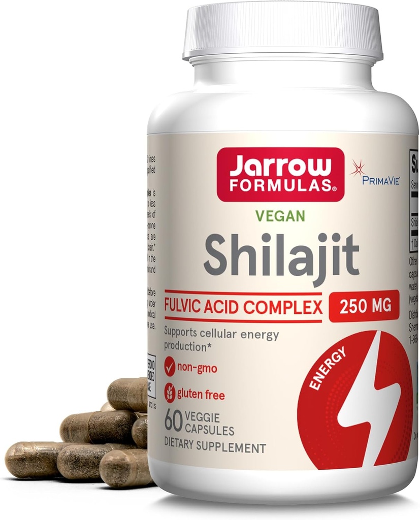 Jarrow Formulas®シラジット250mg、栄養補助食品、セルラーエネルギー生産用シラジット酸コンプレックス、60ベジギーカプセル、60日の供給