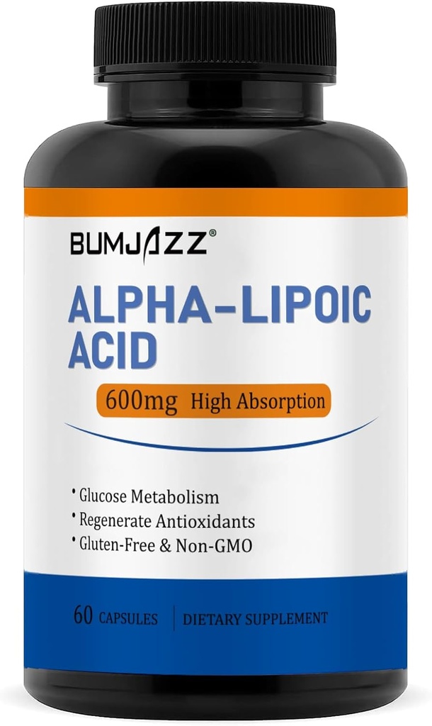 アルファリポ酸600mgの助けはブドウ糖のMetabolismを支え、酸化防止剤を非GMO -グルテンフリー-大豆は- 60の計算を解放します