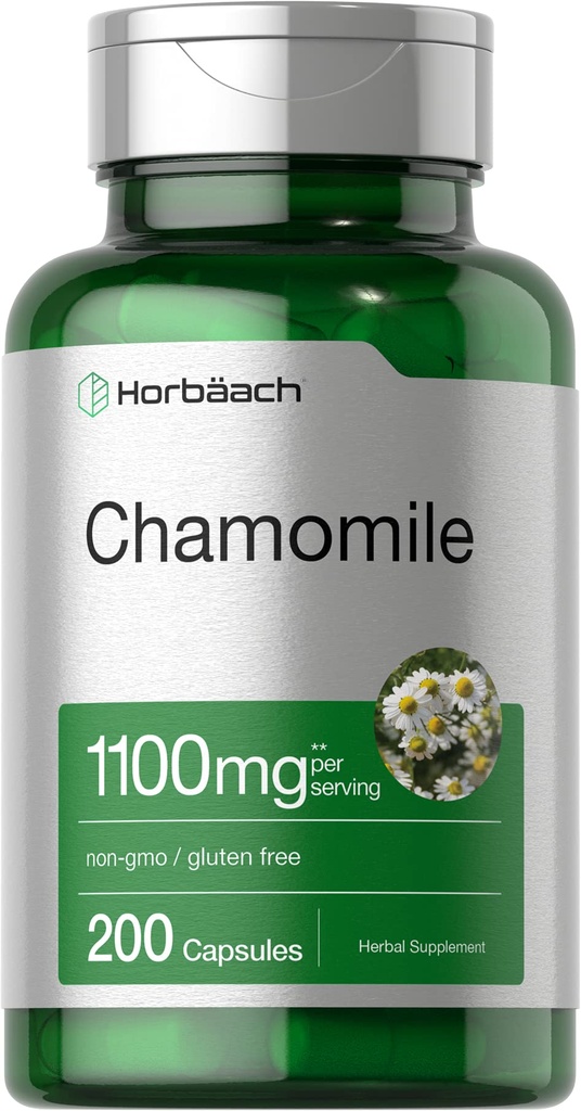 ホアハチカモミール花エキス | 200 丸薬 | 1100 mg カプセル | 非GMO グルテンフリーサプリメント