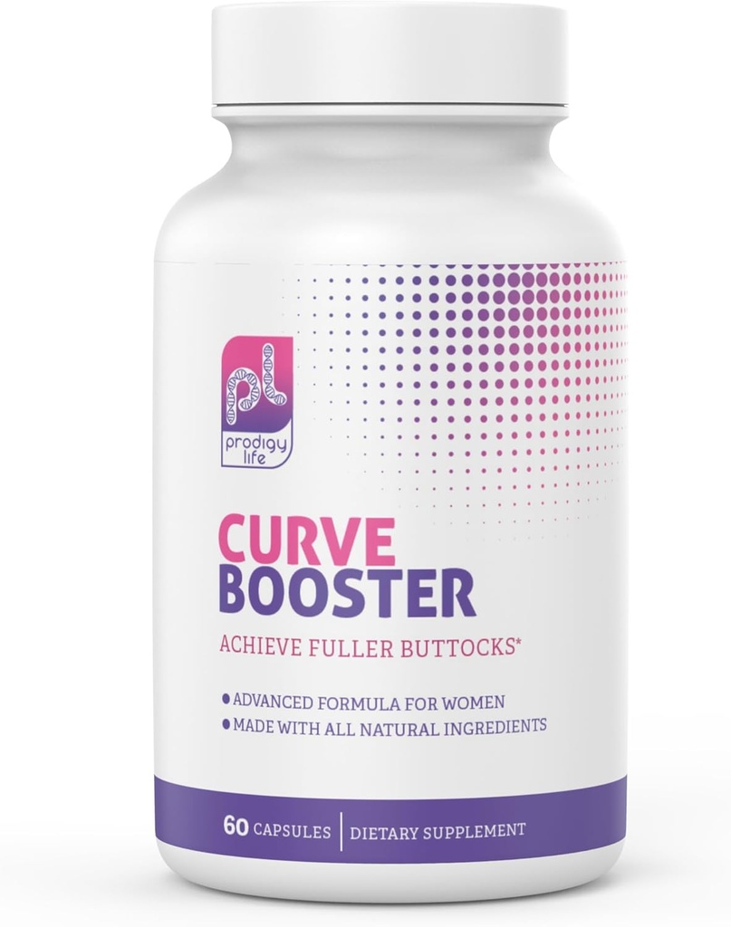 Premium Butt Enhancement Pills - Curve Boost and Butt Growth Products - Tighten, Firm and Lift Bigger Butt Enhancer Pills - Booty Pills to Reduce Cellulite and Sagging - 60 ct