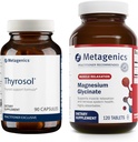 メタジェニックスバンドル - Thyrosol&Glycinate - 甲状腺の健康のためのThyrosolの90のカウント - 神経系サポートのためのマグネシウムのGlycinateの120錠