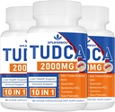 2000mg Tudcaのレバー サポート補足、ミルクのアザミおよびNac、90日のための180のカプセルが付いているTudcaの山の塩、肝臓、解毒、免疫システムのためのサポート