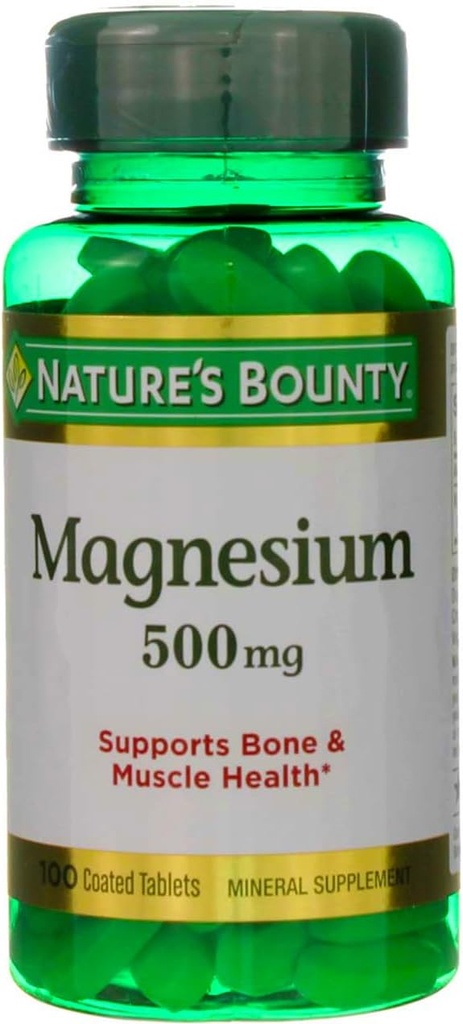 Nature's Bounty マグネシウム 500 mg 錠 100 ea (パッケージ 2)