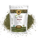 オーガニック・ウェイ・ステビア・リーフ・カット&シフテッド(Stevia Rebaudiana) - Kosher & USDA 認定 | Non-GMO & Gluten Free | ナチュラル・甘味料 | インド産100%原材料(1/2LBS/8Oz)