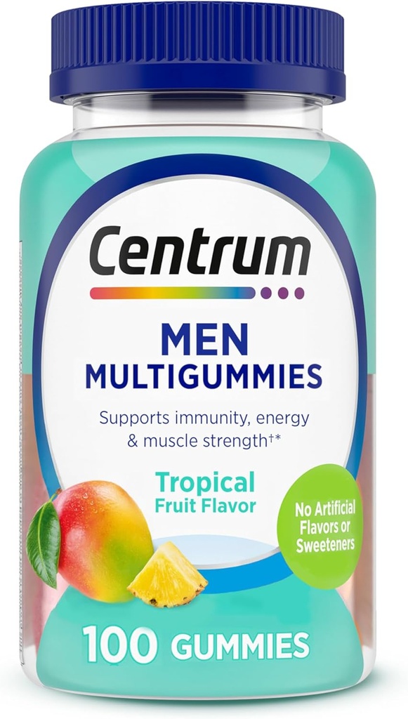 Centrumの人のMultivitaminのグミー、免疫、エネルギー、健康な出現サポート、100の計算、50日の供給