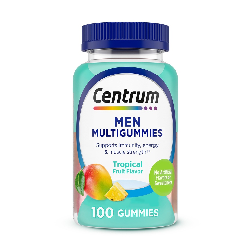 Centrumの人のMultivitaminのグミー、免疫、エネルギー、健康な出現サポート、100の計算、50日の供給