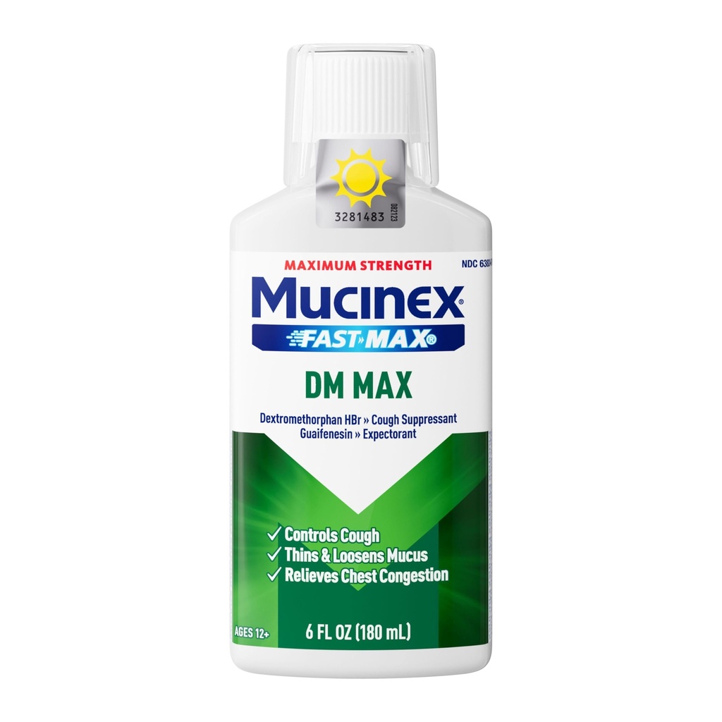 Mucinex DM大人のための最高の液体の咳及び風邪の薬、過剰なムカスの救助のための風邪およびインフルエンザ、Gaifenesin及び大人のためのDextromethorphan Expectorant及びDecongestant、Drの推薦、6.0 Fl Oz
