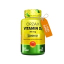 ORZAXビタミンD3 2000 iu(50 mcg) - 非GMO、グルテンフリー、砂糖無料、乳製品無料 - 強力な筋肉機能と免疫サポートのための1年の供給 - ウェルネスのための気分サプリメント(360 Softgel)