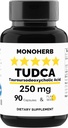 MONOHERB TUDCA - Tauroursodeoxycholic 酸 - カプセルあたり250mg - 90ベジタリアンカプセル - アメリカ製