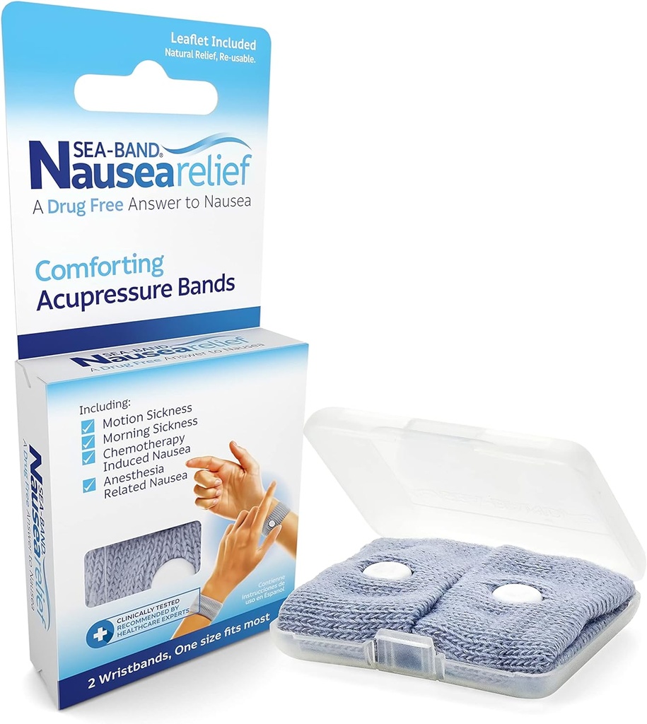 ドラマミン 吐き気 ジンジャー 咀嚼、20 カウントと海のバンド アンチ 吐き気 モーション & モーニング 病気のためのリストバンド, 1 ペア