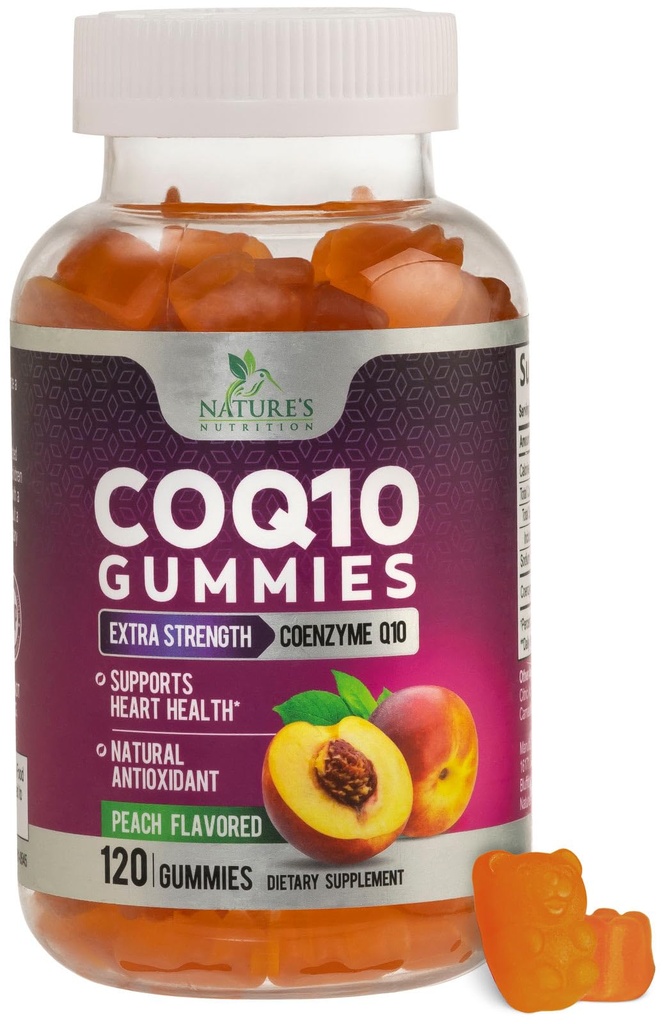 CoQ10のグミー100mg - 3X強さ、高い吸収、中心の健康サポート及びエネルギー生産、超 Coenzyme Q10のビタミン、Coq 10の補足、非GMO - 120 CoQ10のグミ