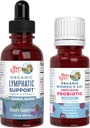 MaryRuth Organics Probiotic Digestion(ラズベリー) for Women 40+ & Lymphatic Cleanse Drops | USDA Organic クリーンラベルプロジェクト Verified® | ビタミン・サプリメント | ヴィーガン・グルテンフリー