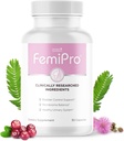 Femipro Bladder Control Supplements for Women & Men, Natural Herb & Probiotic Blend, Supports Urinary Tract Health & Microbiome Balance | Made in USA Non-GMO, 30 Capsules, 1 Month Supply