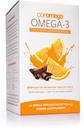 Coromega Omega 3の魚油の補足、3XのOmega-3sの650mgはSoftgels、チョコレート オレンジ味、90の単一のServe Squeezeのパケットより吸収をよくします
