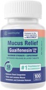 WELMATE - Mucusリリーフ - Guaifenesin 1200 mg最大強度 - 延長リリース Expectorant錠 - 明確な胸の混雑とLoosen Mucus - 12時間救済 - 100カウント