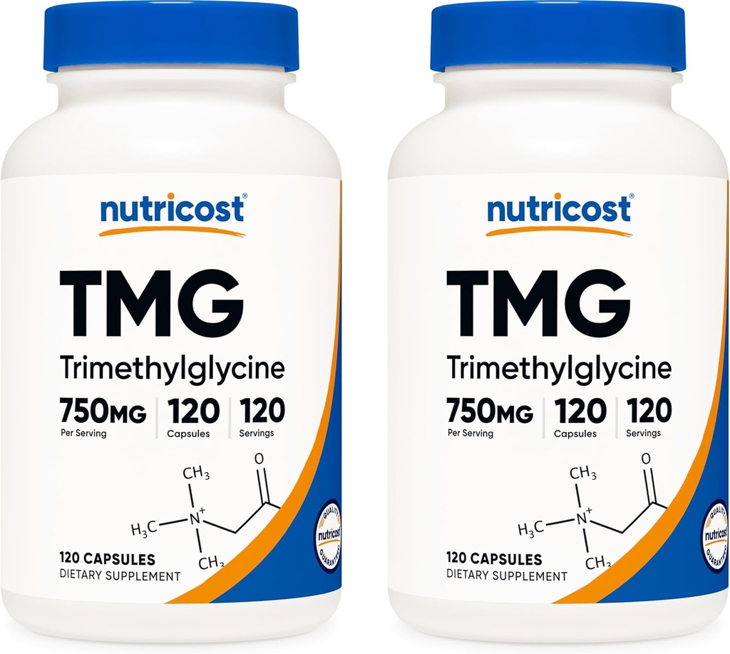 Nutricost TMG 750mg、120カプセル(2本)