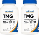 Nutricost TMG 750mg、120カプセル(2本)