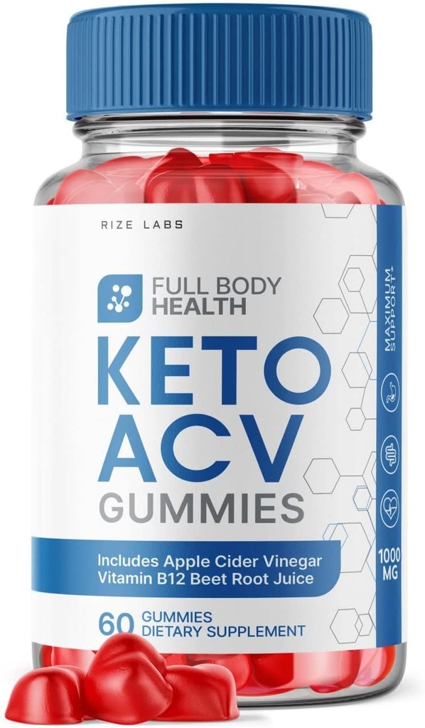 rize labs - Full Body Health Keto ACV Gummies for Advanced Weight Loss Support Max Strength Formula for Full-Body Energy (60 Gummies)