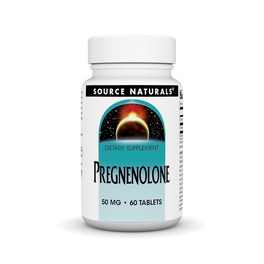 源のNaturals Pregnenolone* 50mg - 60のタブレット