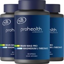 マグネシウムL-Threonateサプリメント(Magtein)、90カプセル | 臨床的に脳の健康のために支えられる | 学習の最適化、記憶及び焦点の最適化 | 3rd Party Tested (3パック)