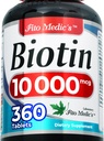 FITO MEDIC'S Lab | ビオチン 10000mcg | 360 タブ | ビオチン | ビオチン サプリメント | ビオチン ビタミン | ビオチン ピル | ビオチン パラ エル カベッロ | ビオチン タブレット | 超高吸収