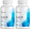 注入の最高の強さの純粋なCoQ10 600mg 200のカプセルの高い吸収のグルテンフリーのGMO (2)