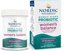 Nordic Naturals Nordic Flora Probiotic Women's Balance - 30カプセル - 60億文化の12プロバイオティックストレイン - 腸内サポート、腟の健康 - 完全菜食主義者 - 30サービング