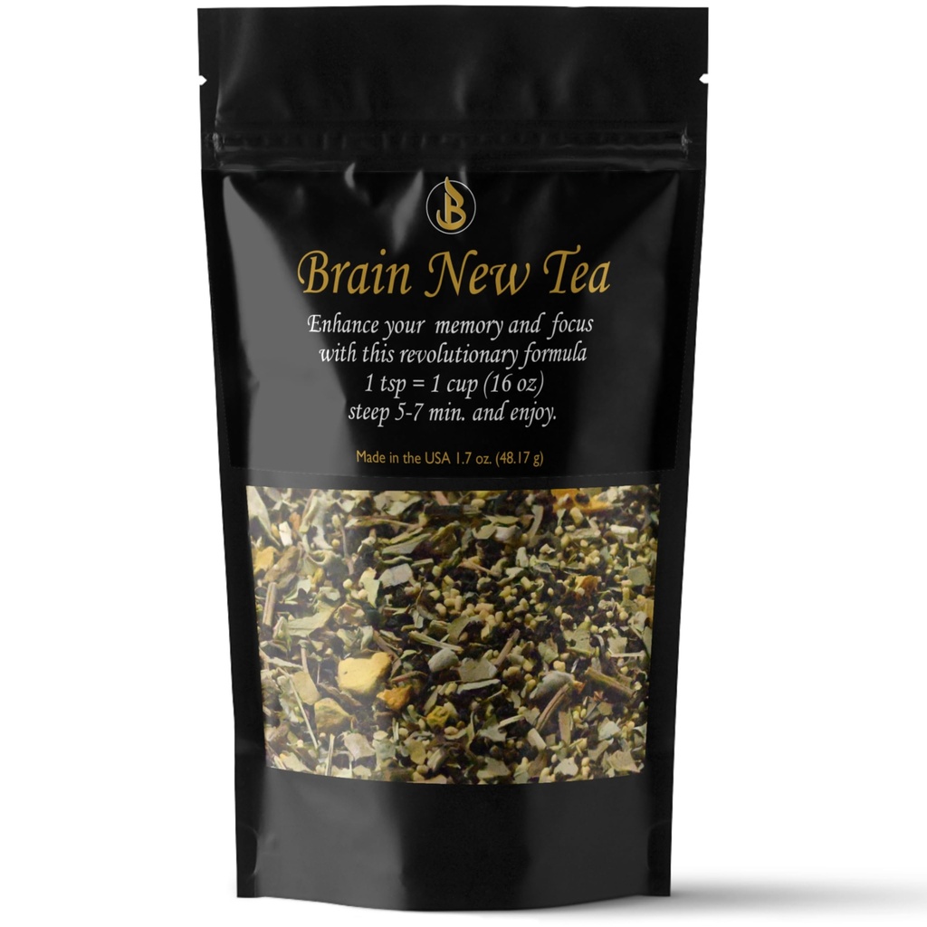 脳新茶 - メンタルクラリティ、メモリ&フォーカスブーストのためのサプリメント、向知性、Bacopa、Yerbaメイト、Rhodiola rosea、Gingko Biloba、Gotu Kola、Reishi。