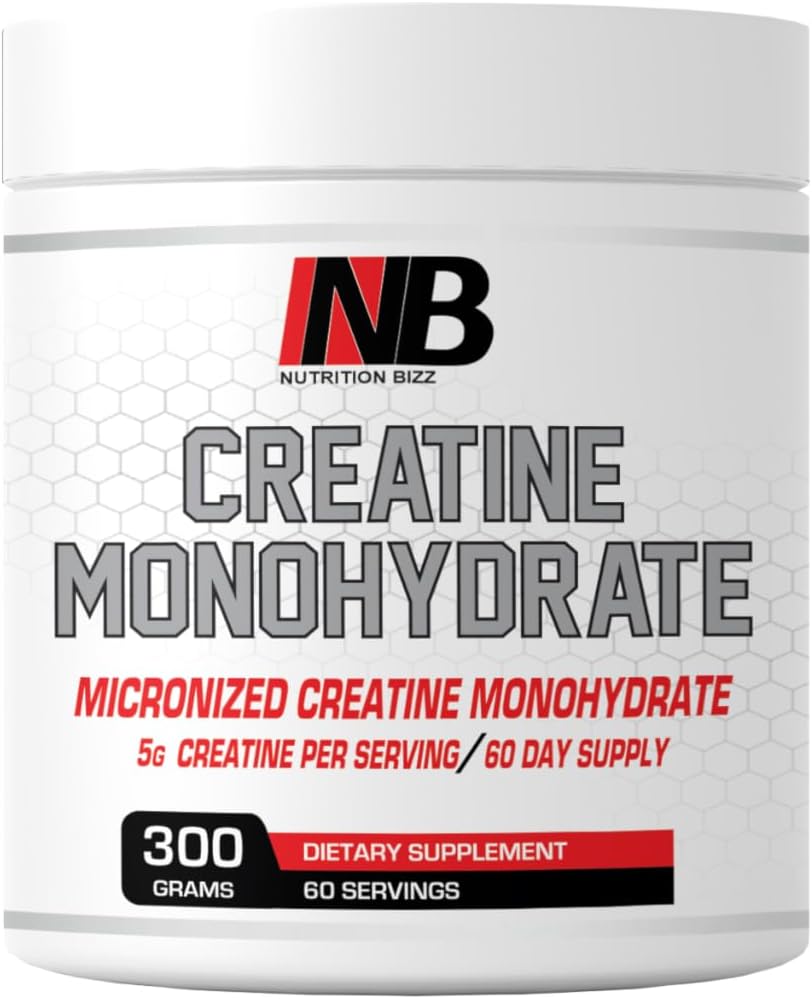 Micronizedのクレアチンの Monohydrateの粉300のグラムは60日の供給5グラムのサービングごとのCreatinerを不燃させました